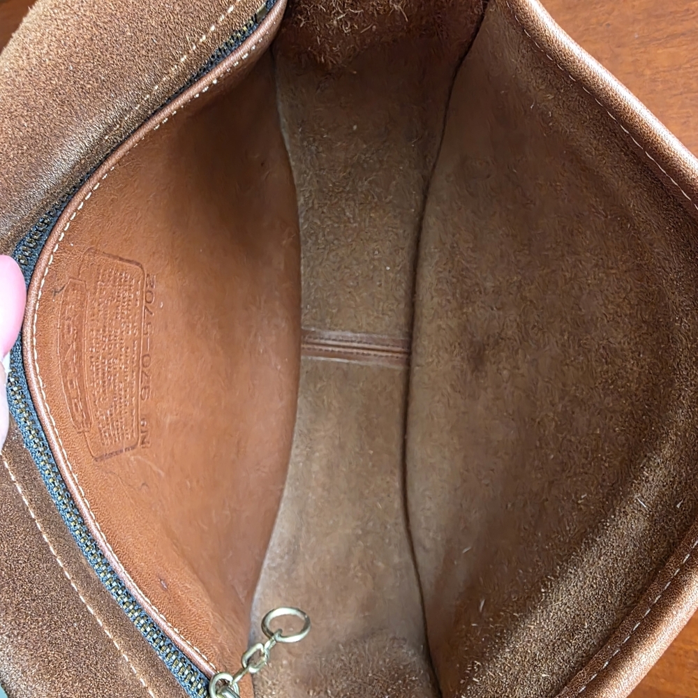 Coach 9535 Saddlery Bag Crossbody British Tan Leather Shoulder Bag Vintage - Picture 14 of 16